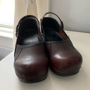 Dansko clogs with strap